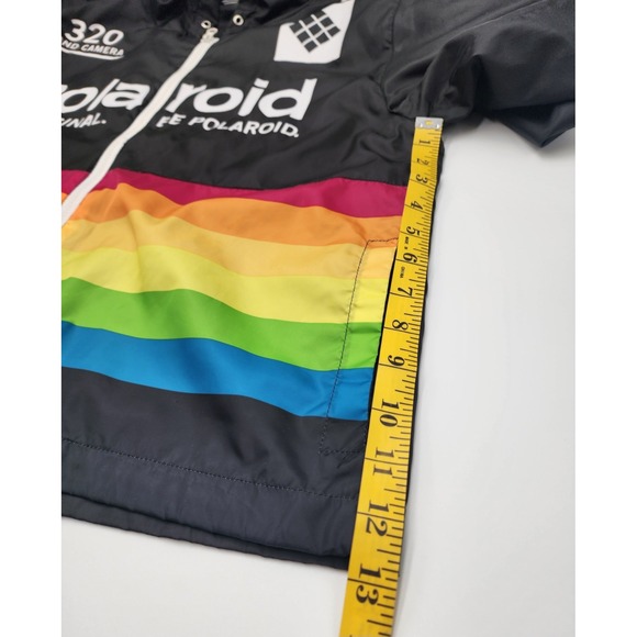 Polaroid Be Original Windbreaker Jacket with Colorful Rainbow Stripes Camera - Picture 14 of 16